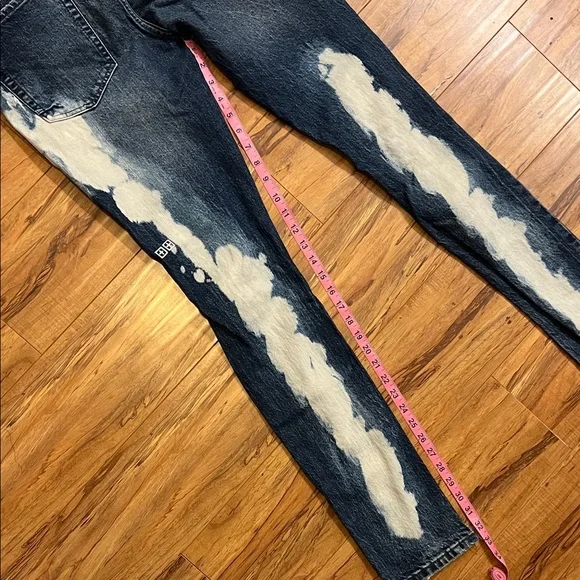 Ksubi Distressed Blue Skinny Jeans